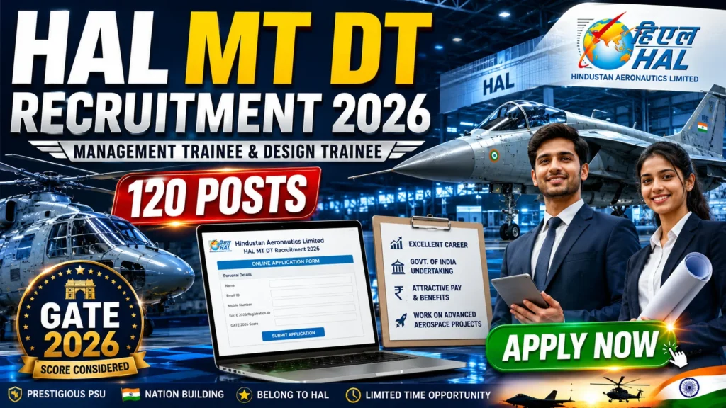 HAL Management Trainee & Design Trainee Recruitment 2026