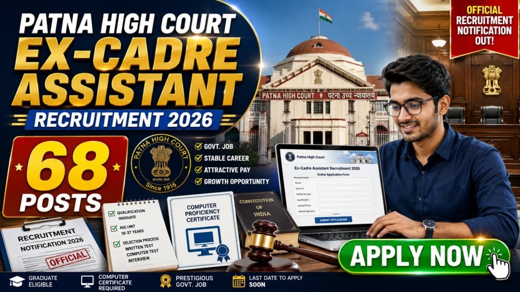 Patna High Court Ex-Cadre Assistant Recruitment 2026