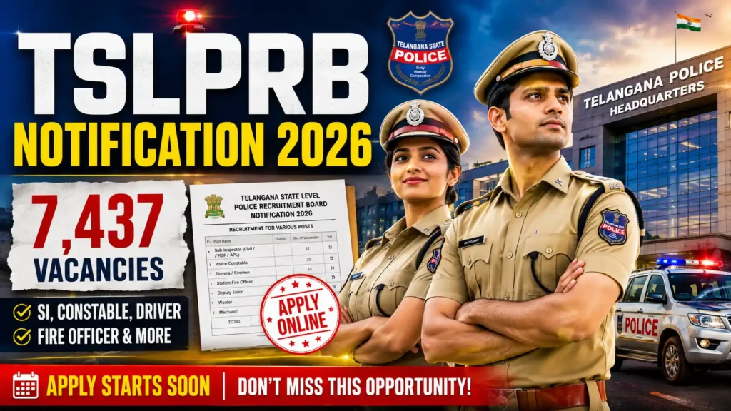 TSLPRB Notification 2026