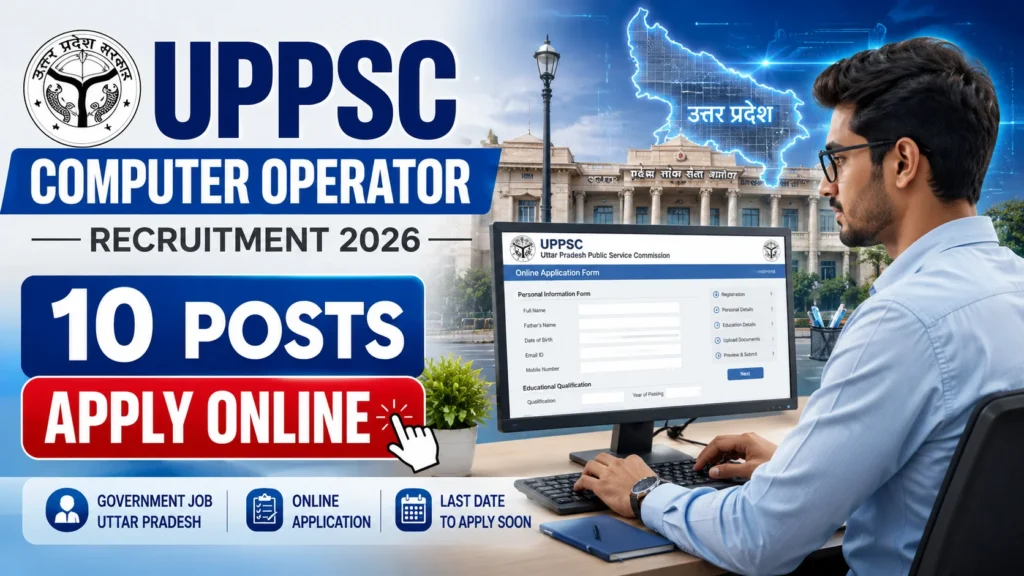 UPPSC Computer Operator Recruitment 2026