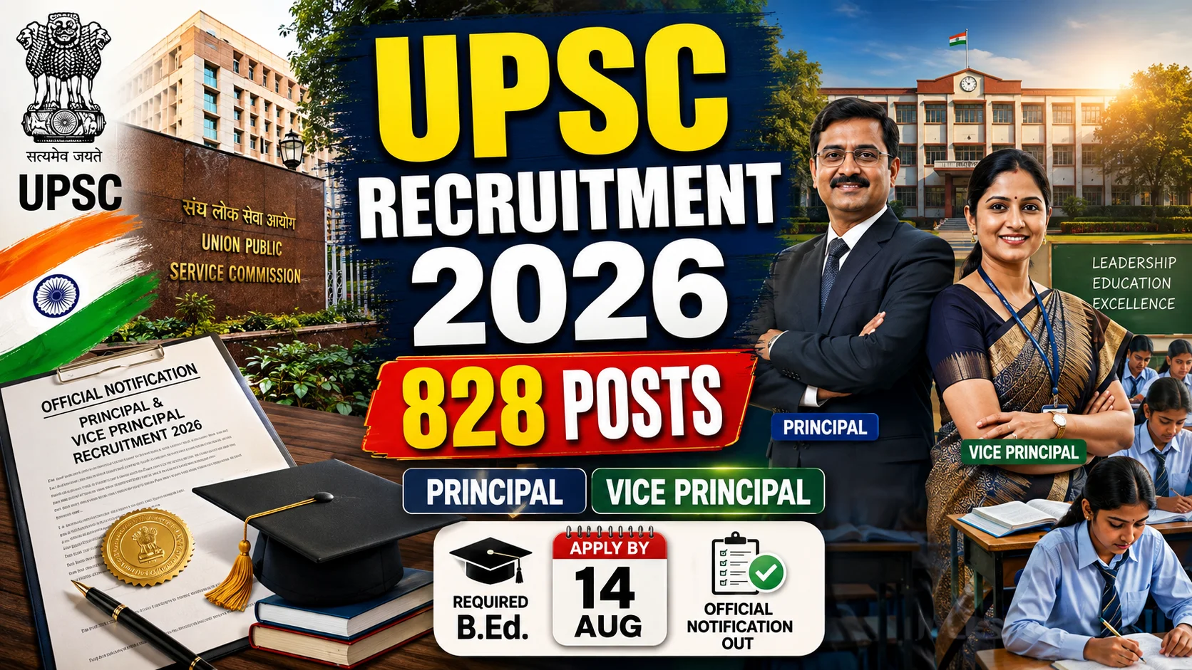 UPSC Principal Vice Principal Recruitment 2026