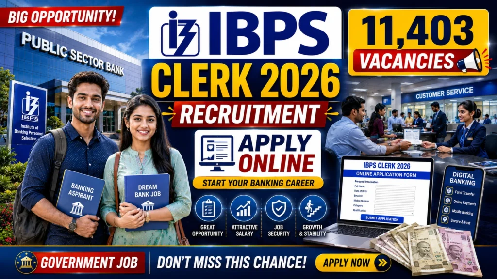 IBPS Clerk Recruitment 2026